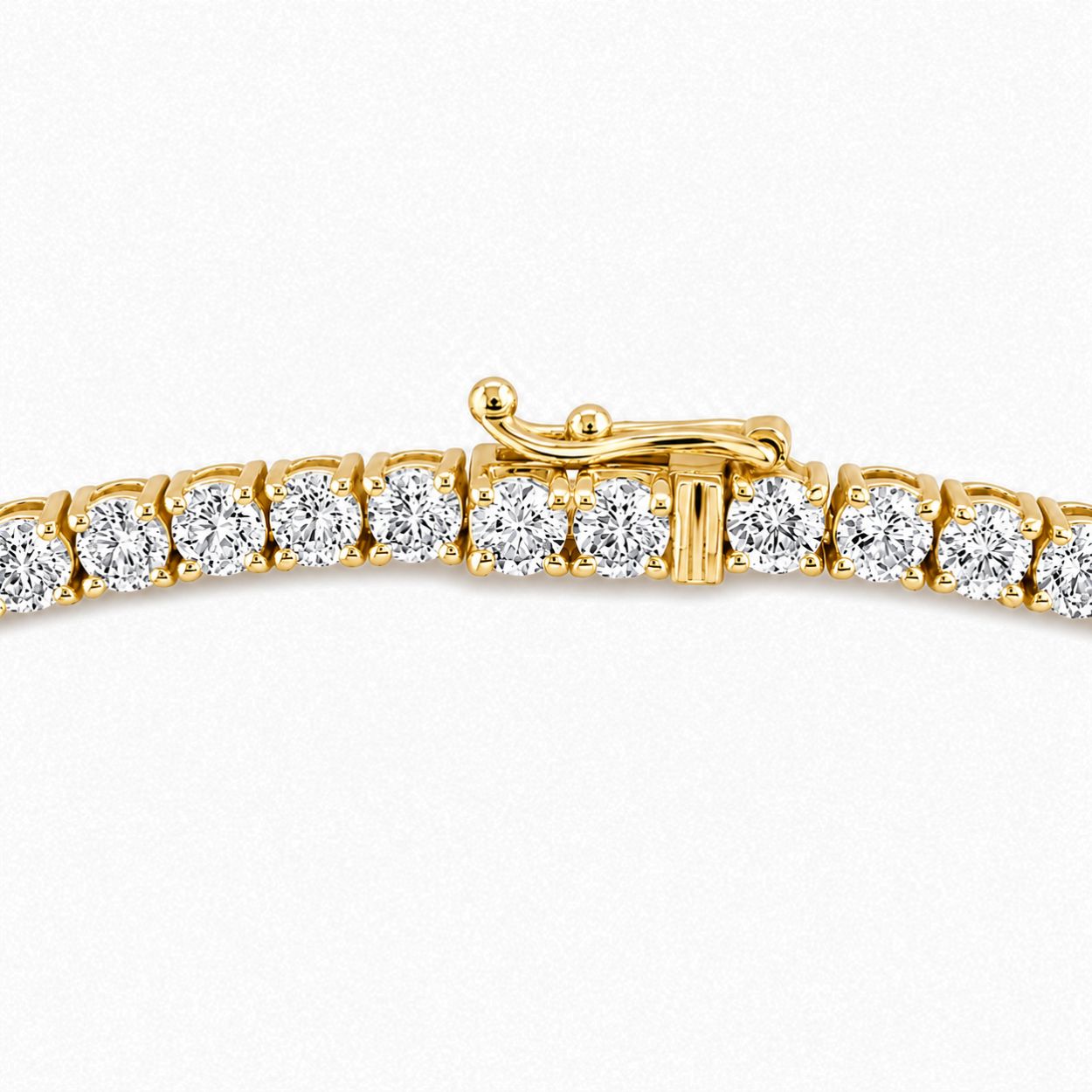 Tennis Classic Lab Grown Diamond Necklace 18K Gold | 16.5 in ∼ 42.5 cm | From 7 to 25 carat