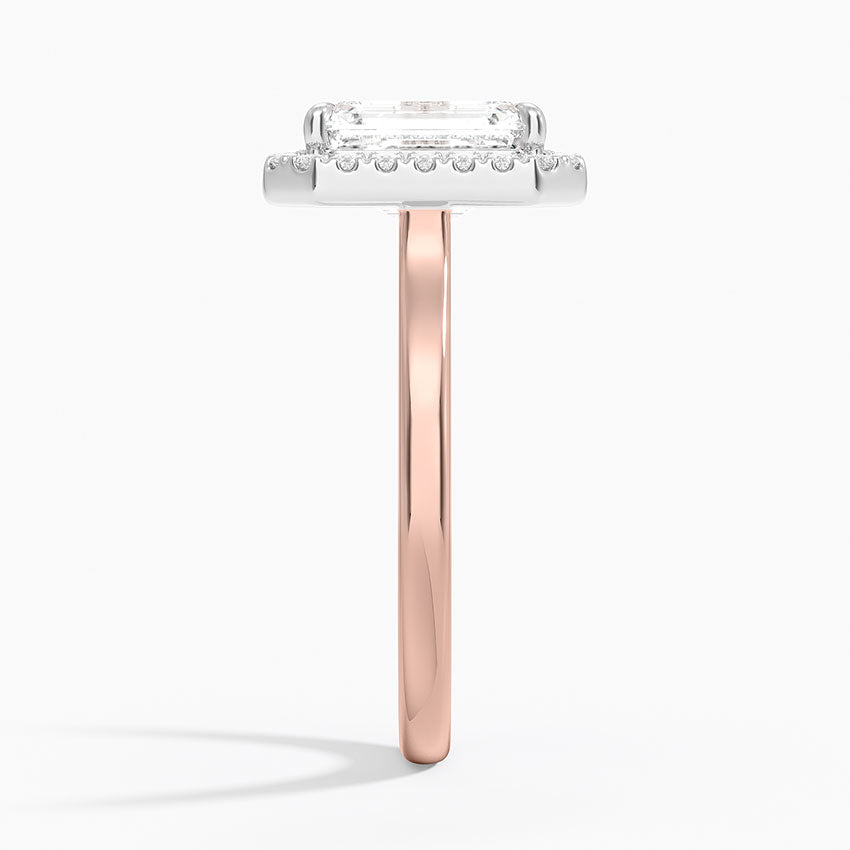 Moana Vintage Accents Lab Diamond Ring in 18K Gold - Emerald