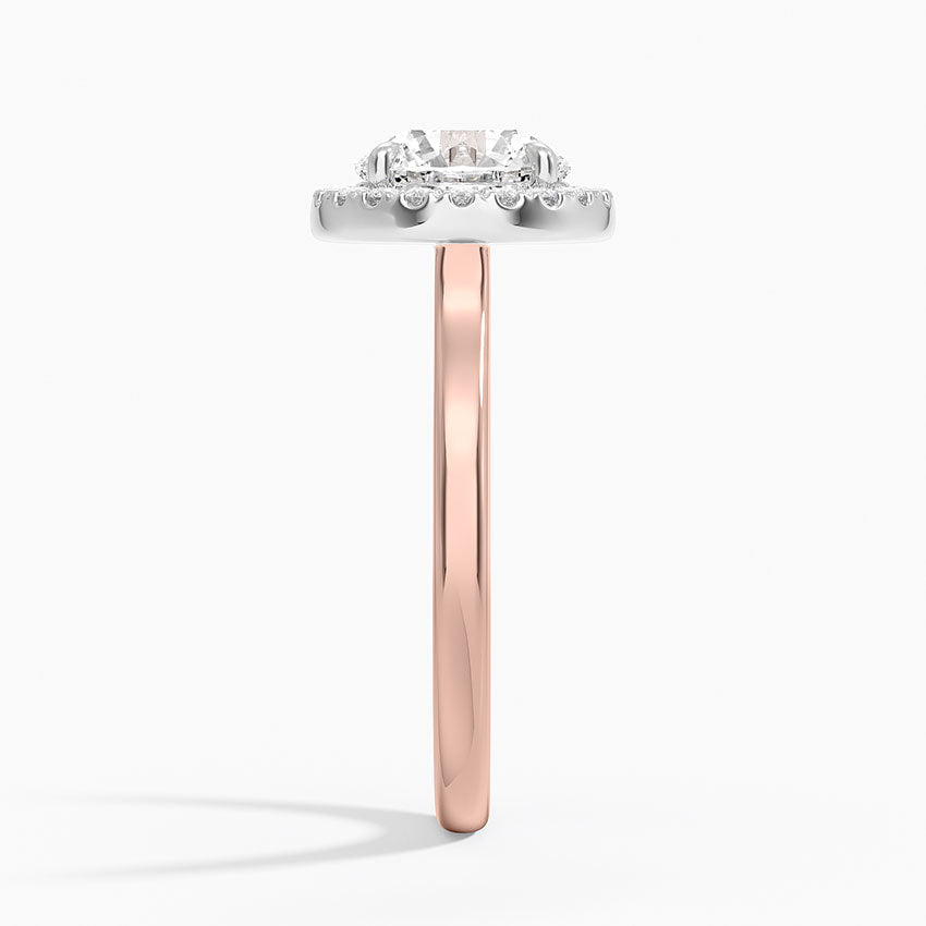 Moana Vintage Accents Lab Diamond Ring in 18K Gold - Round