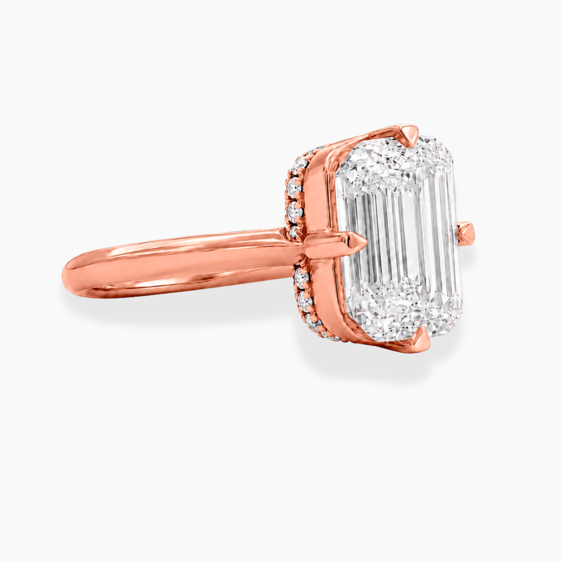 Margot Solitaire Antique Cushion Lab Grown Diamond Engagement Ring in 18K Gold
