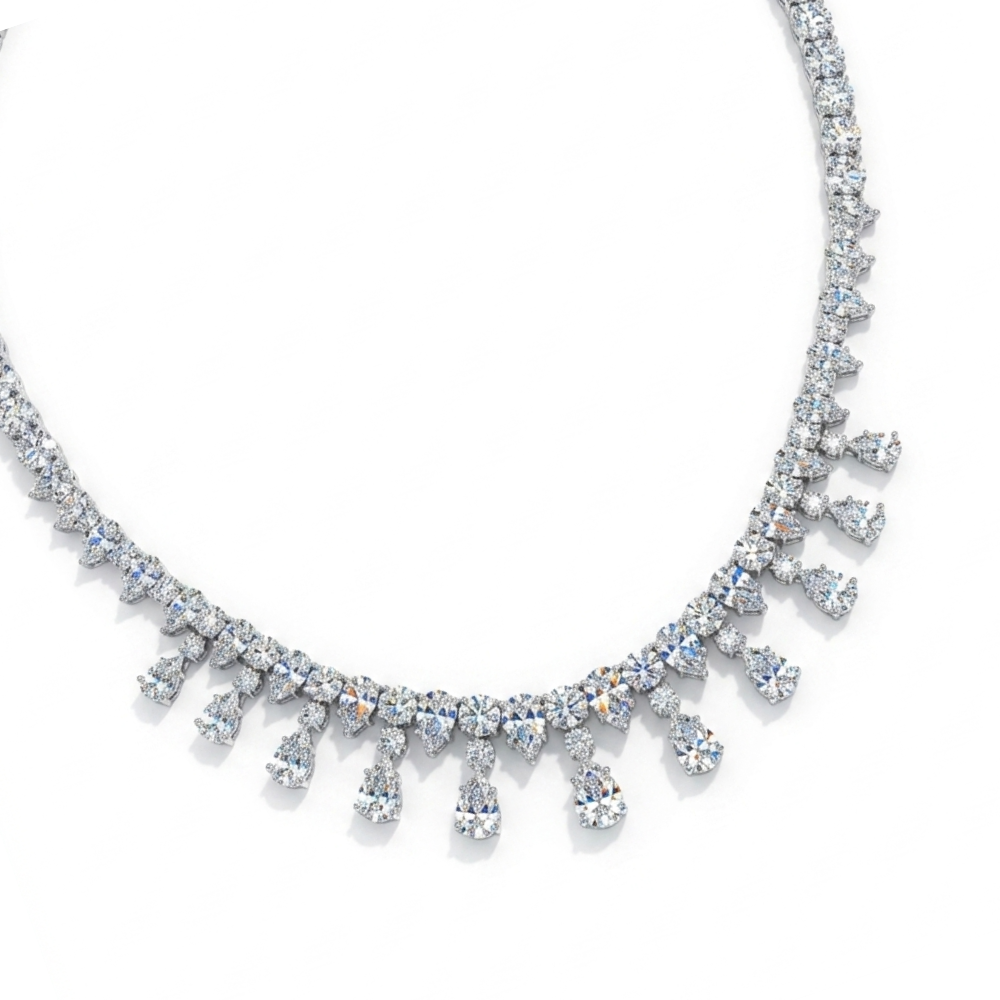 Vivienne High Jewellery Lab Diamond (42 ct | 62 ct. total ) Necklace (16 in.) 18K White Gold