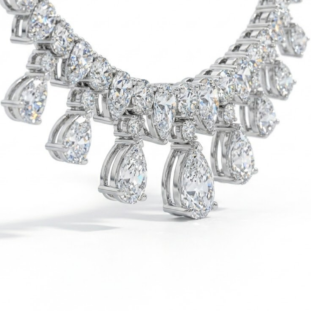 Vivienne High Jewellery Lab Diamond (42 ct | 62 ct. total ) Necklace (16 in.) 18K White Gold
