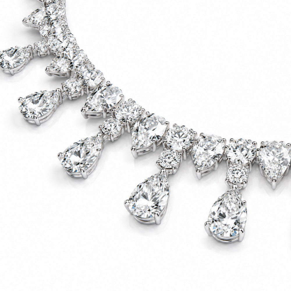 Vivienne High Jewellery Lab Diamond (42 ct | 62 ct. total ) Necklace (16 in.) 18K White Gold