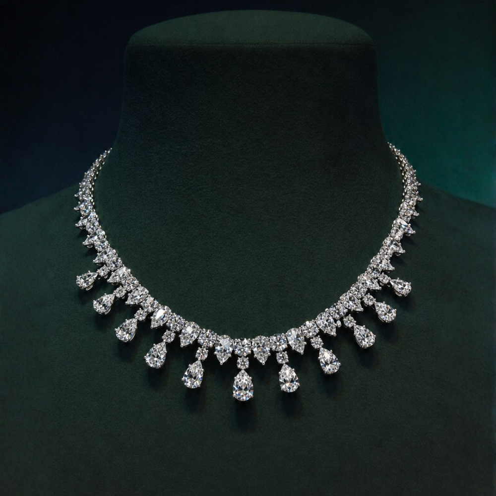 Vivienne High Jewellery Lab Diamond (42 ct | 62 ct. total ) Necklace (16 in.) 18K White Gold