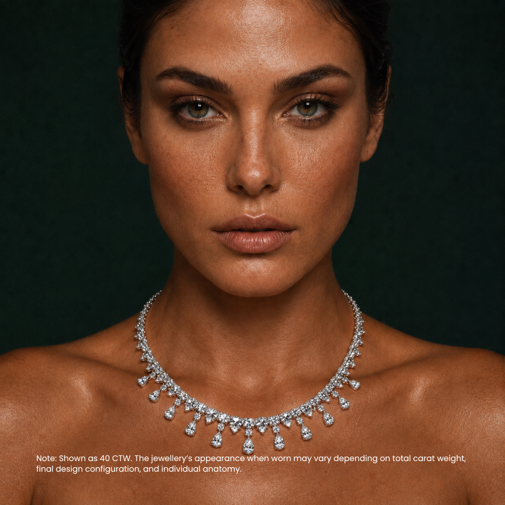 Vivienne High Jewellery Lab Diamond (42 ct | 62 ct. total ) Necklace (16 in.) 18K White Gold