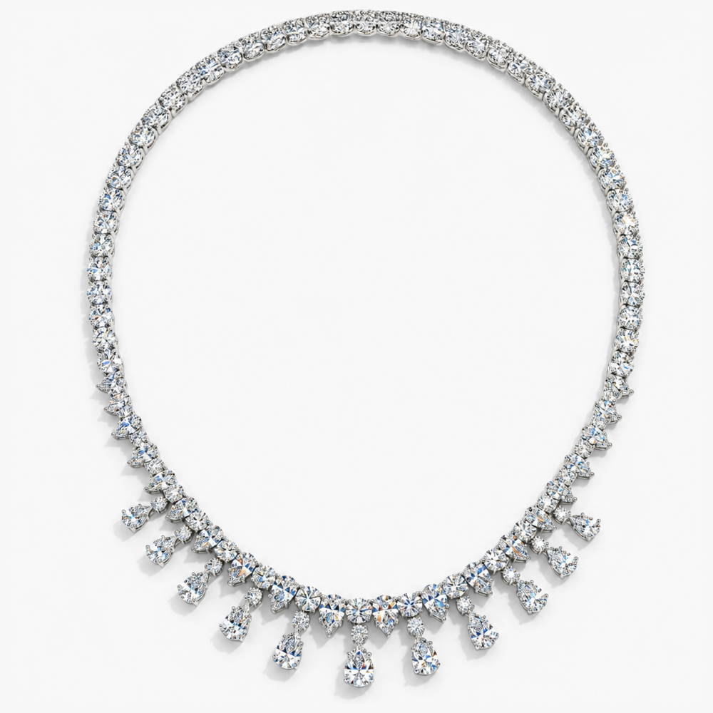 Vivienne High Jewellery Lab Diamond (42 ct | 62 ct. total ) Necklace (16 in.) 18K White Gold