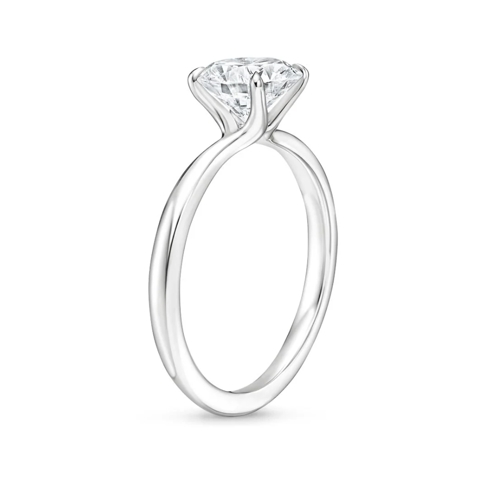 Antoinette Lab Diamond Ring Set in 18K Gold - Radiant