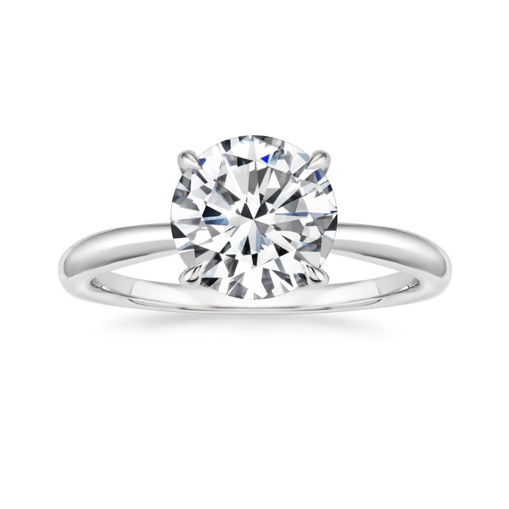 Antoinette Lab Diamond Ring Set in 18K Gold - Round