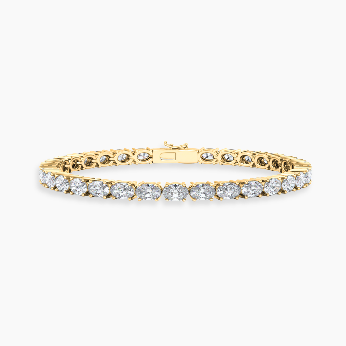 Oval East-West Tennis Lab Diamond Bracelet (5 ct. tw.) 18K Gold