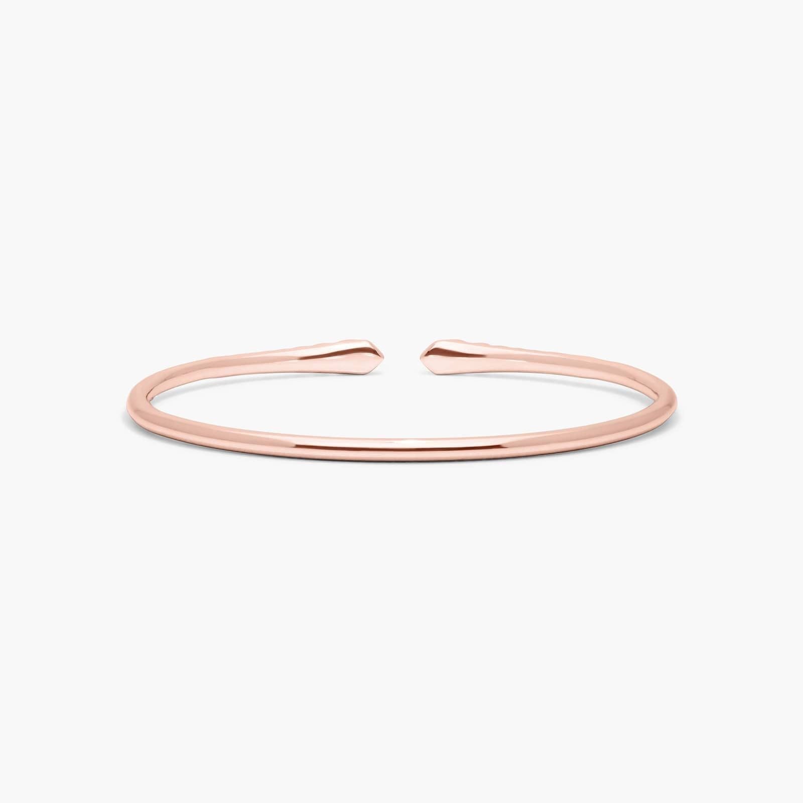 Graduated Pave Lab Diamond ( 1 ct. tw) Open Bangle Bracelet 18K Gold