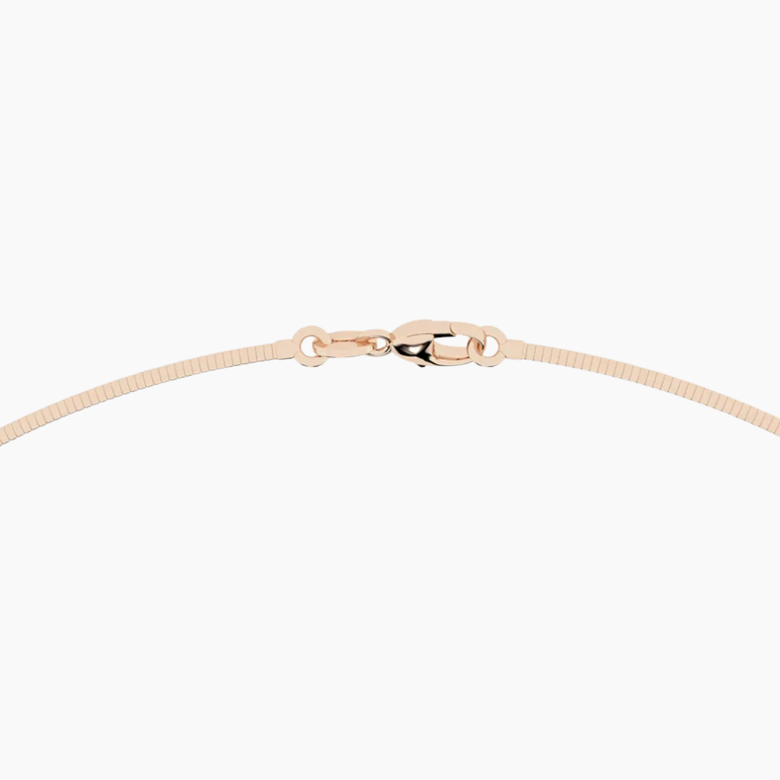 Pear Omega Pendant Lab Diamond Chocker Necklace (15 in.) 18K Gold