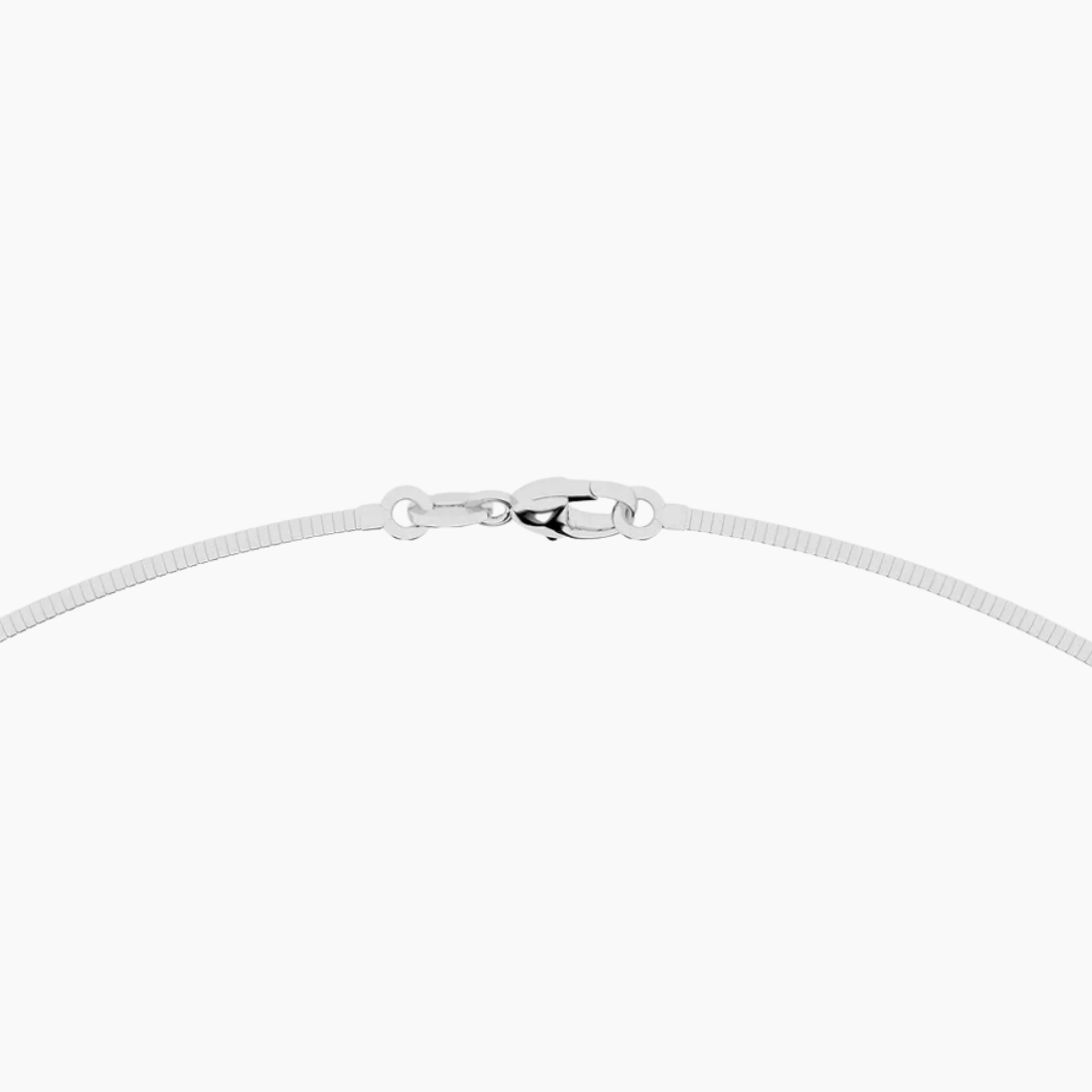Pear Omega Pendant Lab Diamond Chocker Necklace (15 in.) 18K Gold
