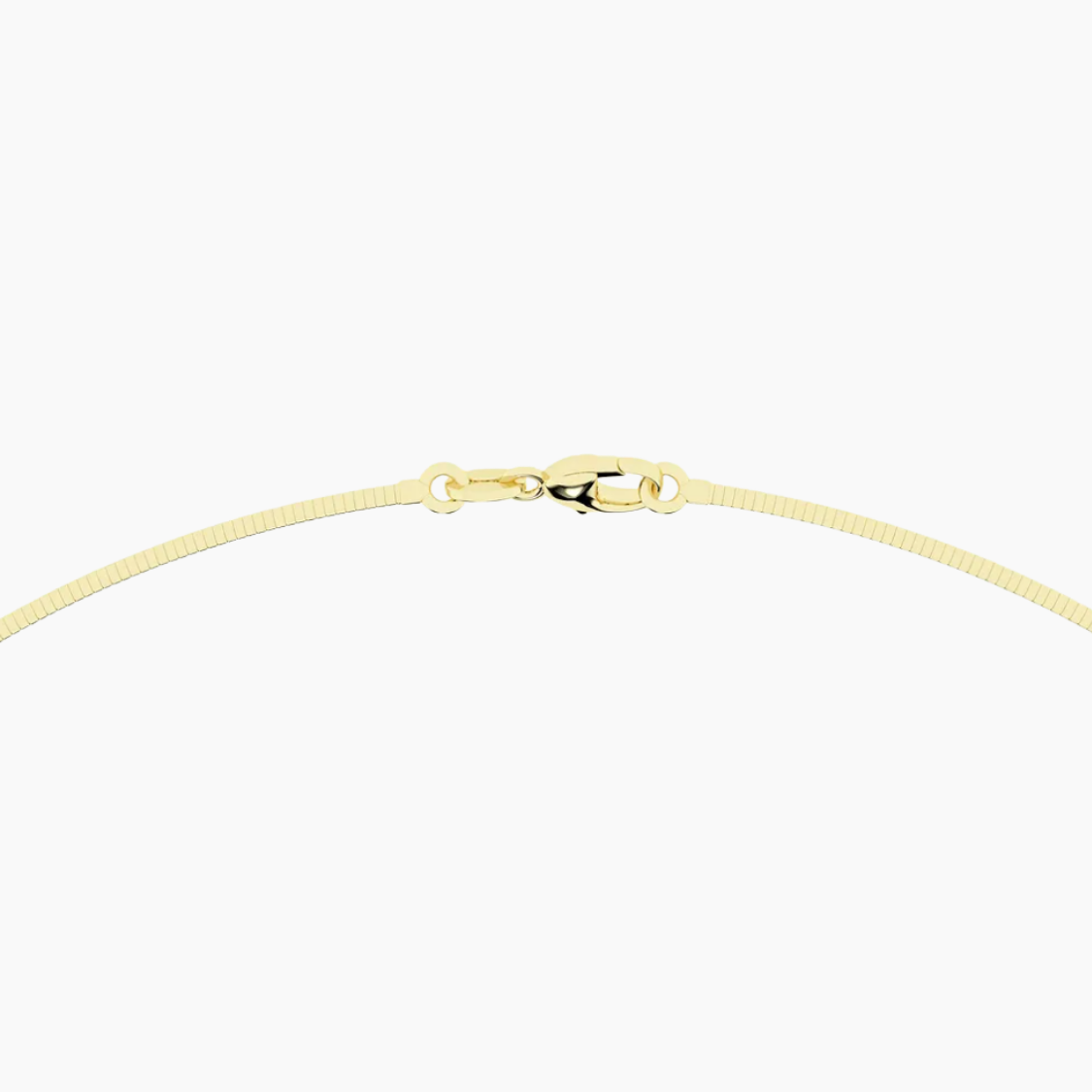Pear Omega Pendant Lab Diamond Chocker Necklace (15 in.) 18K Gold