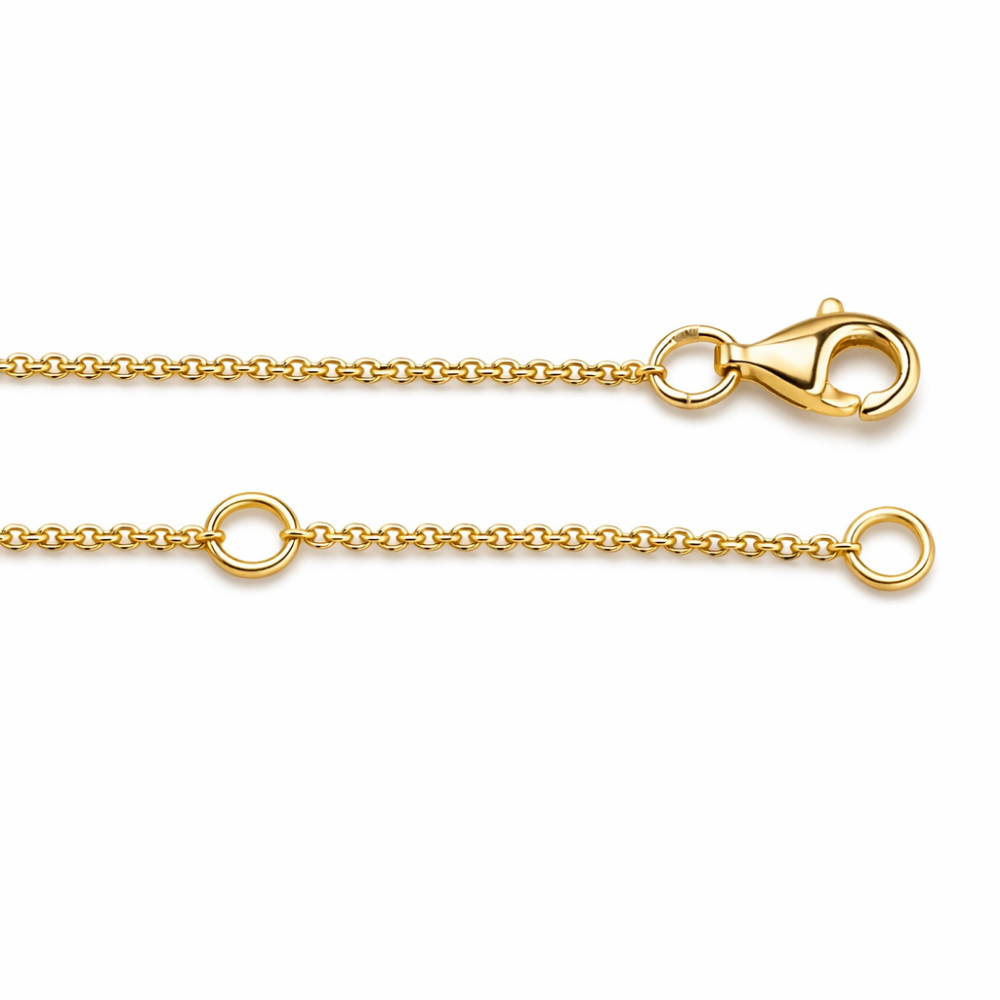 Round Halo Floating Pendant Lab Diamond Necklace (16 in.) 18K Gold