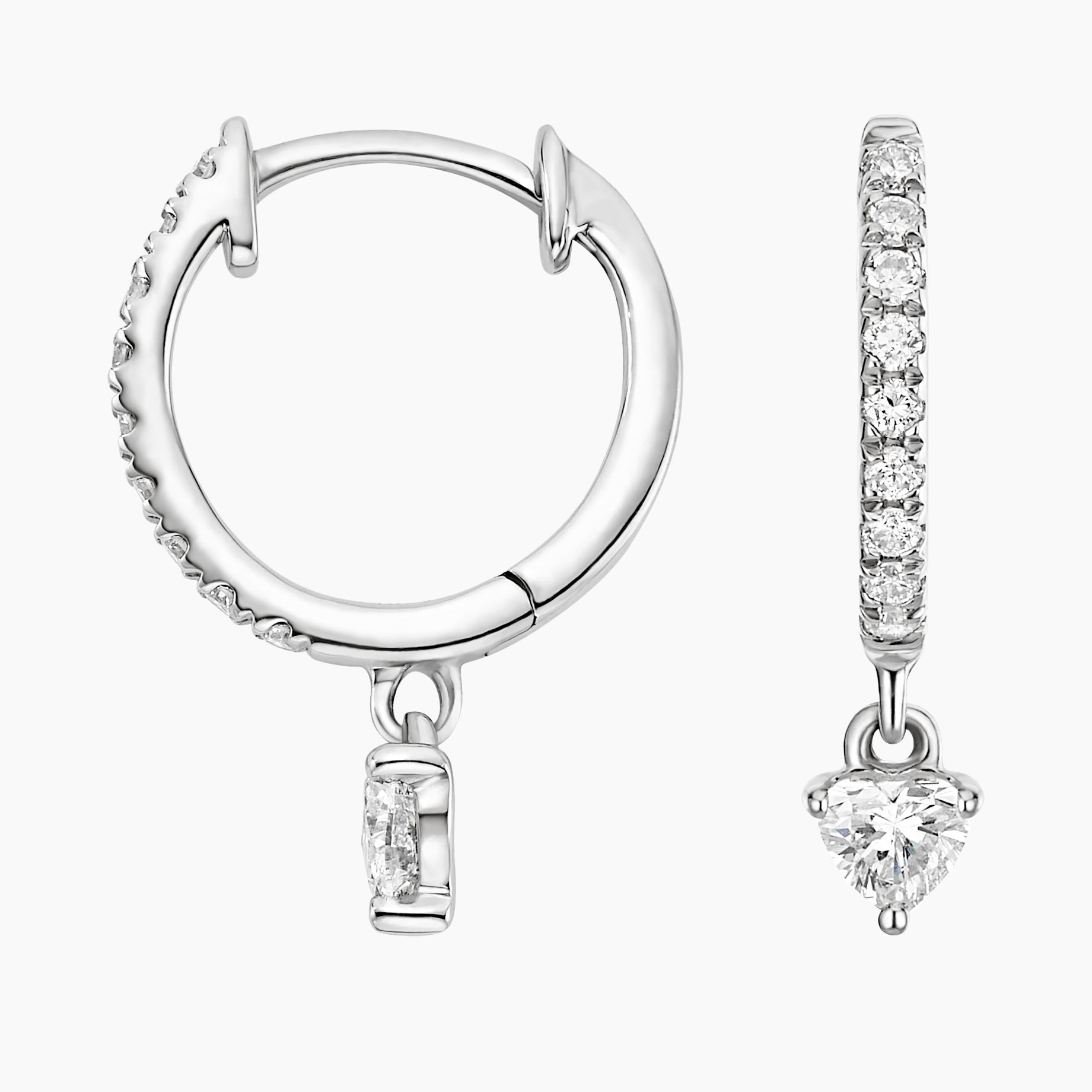 Roxane Lab Diamond Drop Earrings (0.15 ct * 2 ) 18K Gold