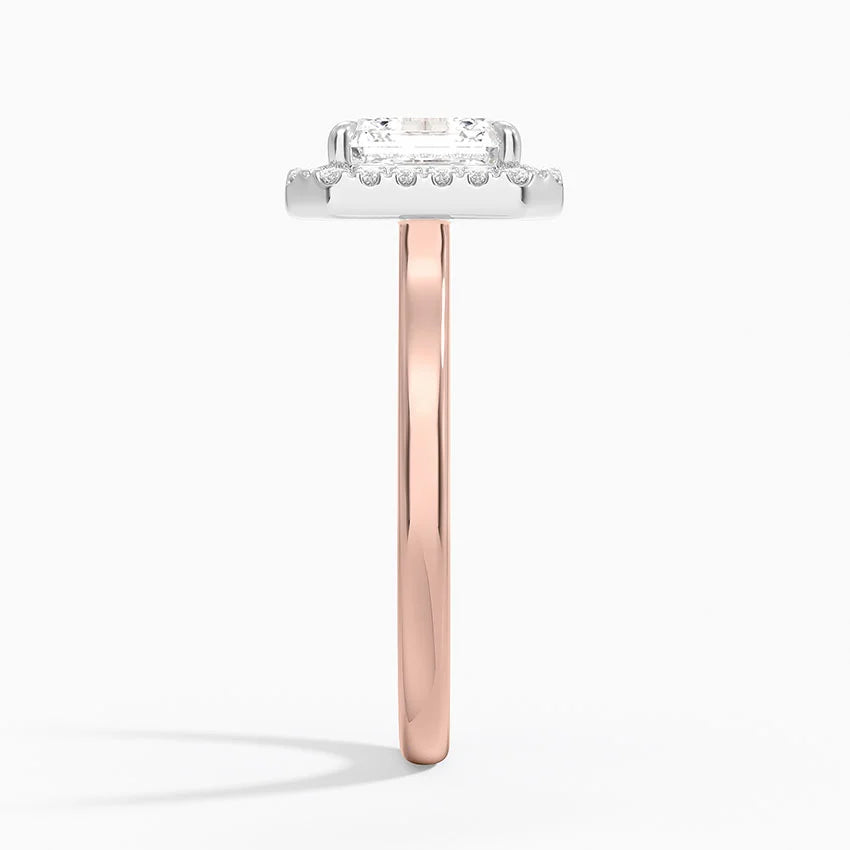 Moana Vintage Accents  Lab Diamond Ring in 18K Gold - Asscher
