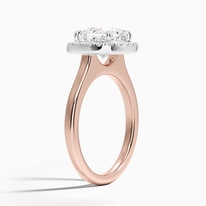 Moana Vintage Accents  Lab Diamond Ring in 18K Gold - Cushion