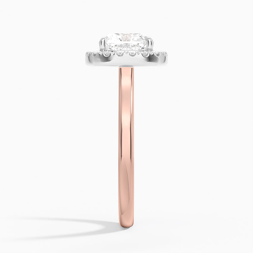 Moana Vintage Accents  Lab Diamond Ring in 18K Gold - Cushion