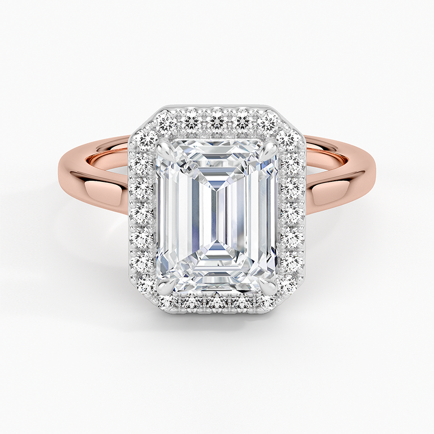 Moana Vintage Accents  Lab Diamond Ring in 18K Gold - Emerald