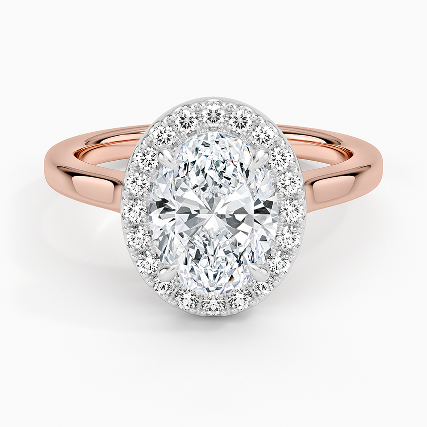 Moana Vintage Accents  Lab Diamond Ring in 18K Gold - Oval