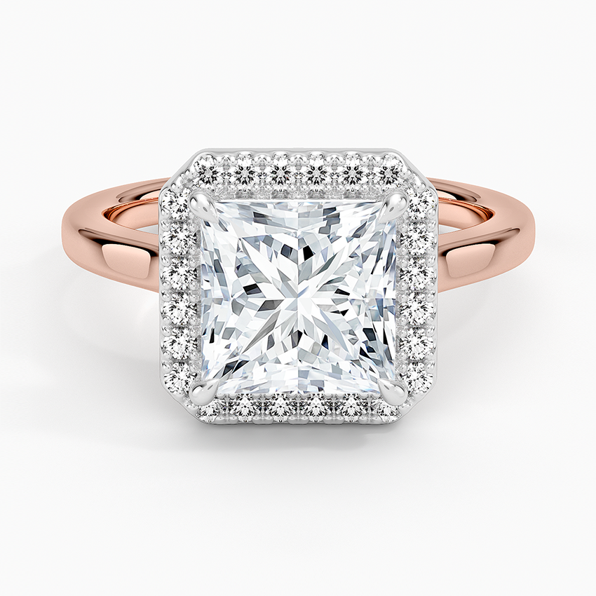 Moana Vintage Accents  Lab Diamond Ring in 18K Gold - Princess