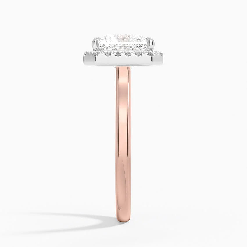 Moana Vintage Accents  Lab Diamond Ring in 18K Gold - Princess