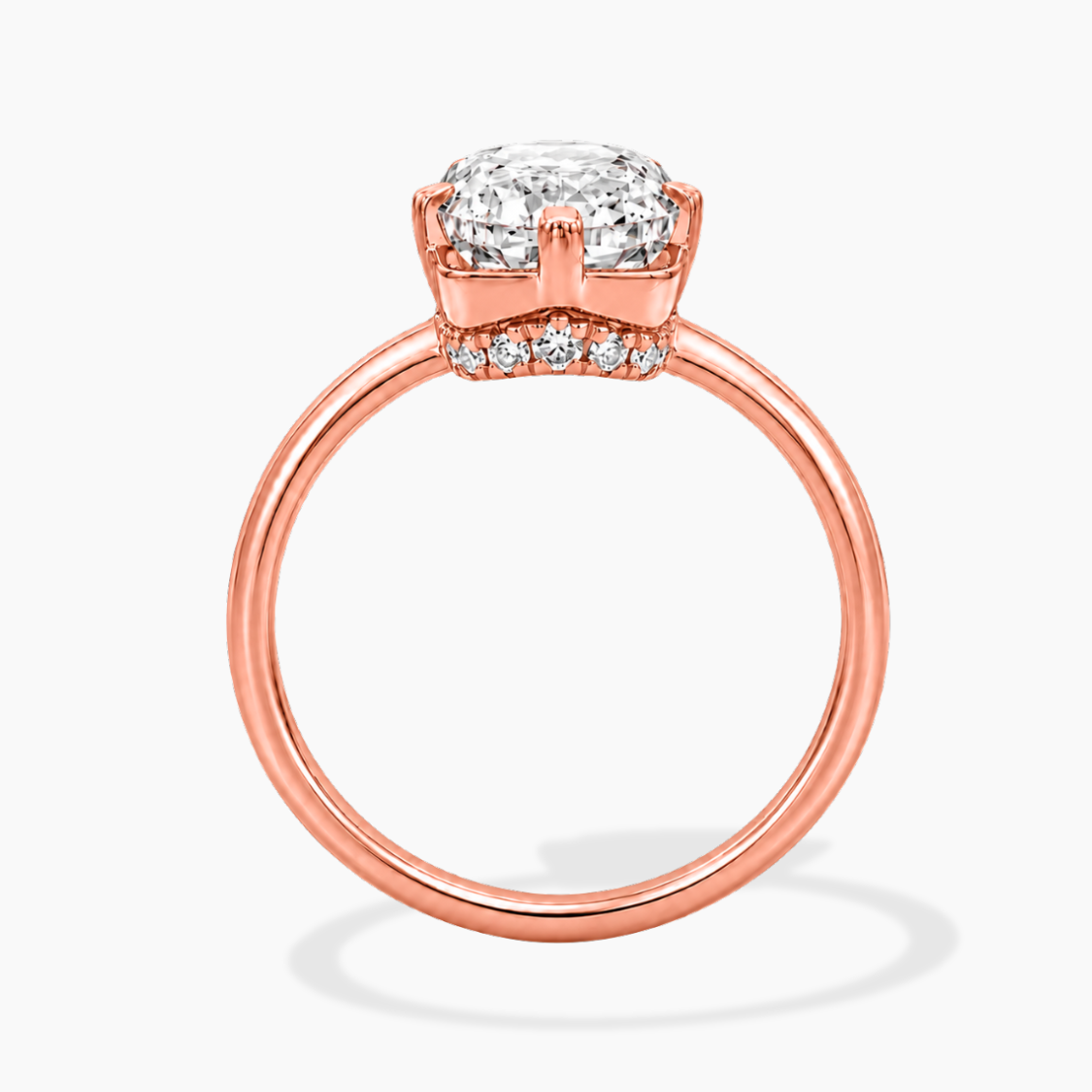 Margot Solitaire Antique Cushion Lab Grown Diamond Engagement Ring  in 18K Gold
