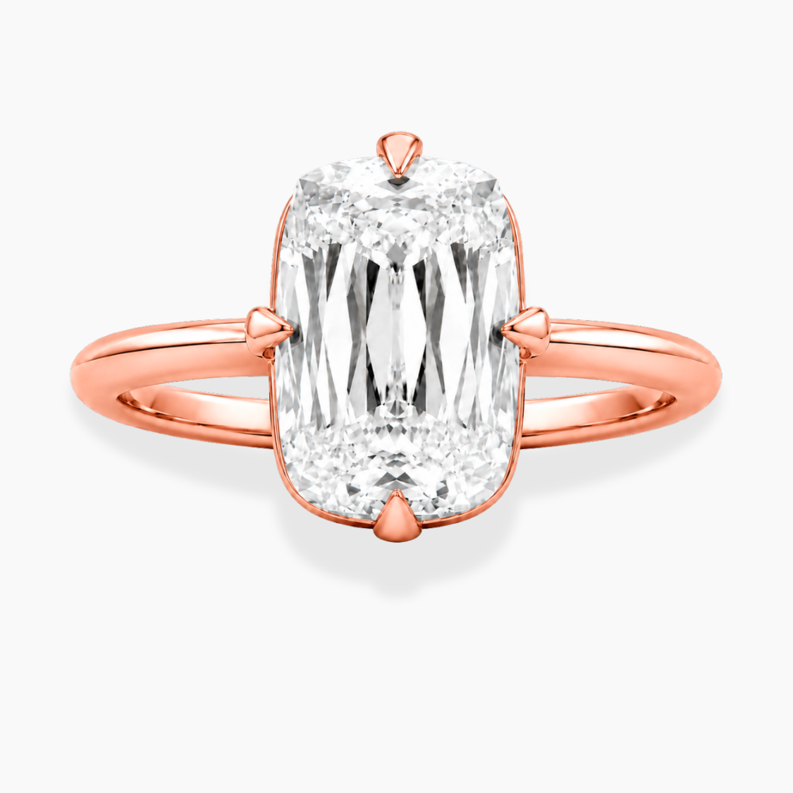 Margot Solitaire Antique Cushion Lab Grown Diamond Engagement Ring  in 18K Gold