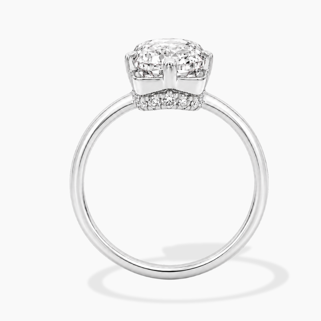 Margot Solitaire Antique Cushion Lab Grown Diamond Engagement Ring  in 18K Gold