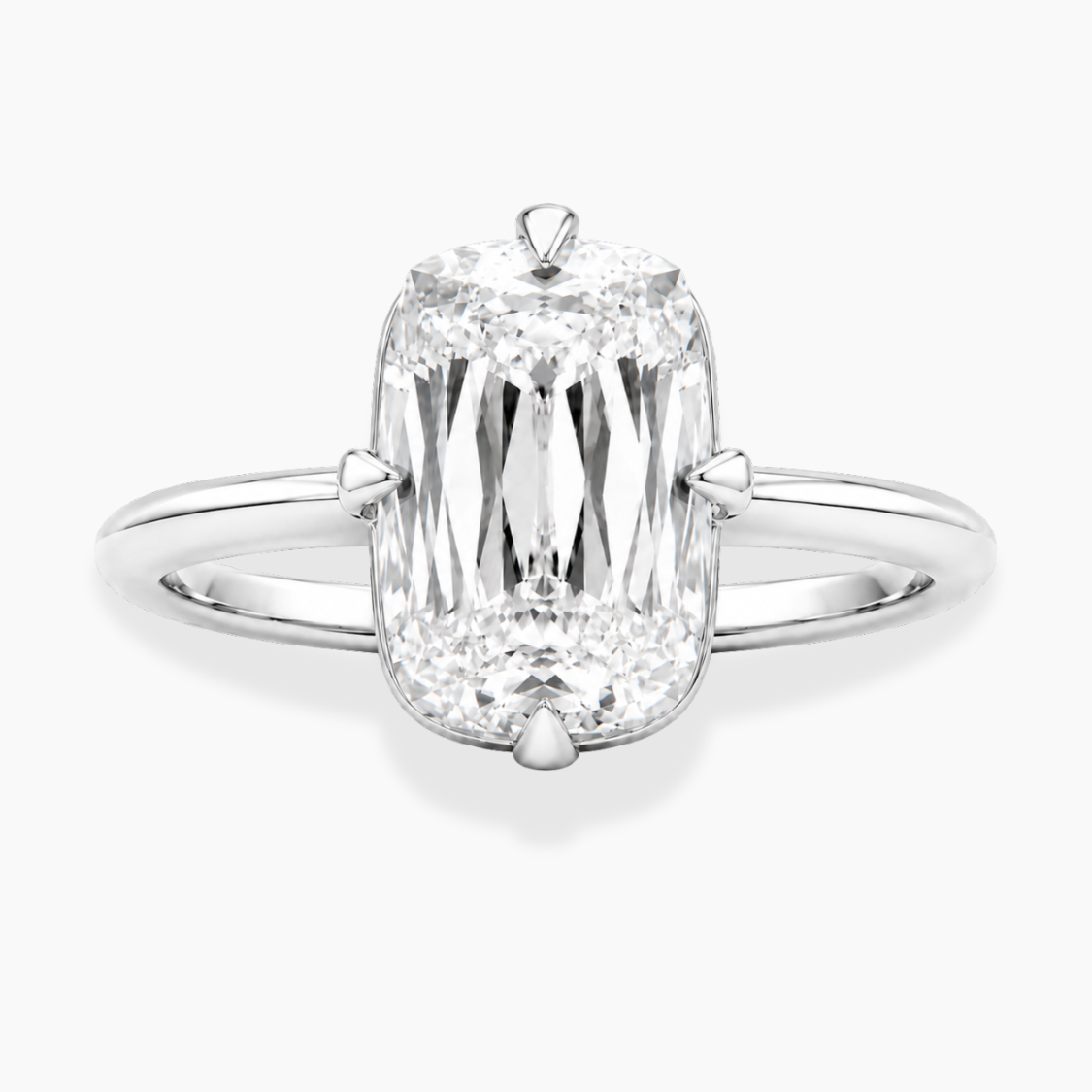 Margot Solitaire Antique Cushion Lab Grown Diamond Engagement Ring  in 18K Gold