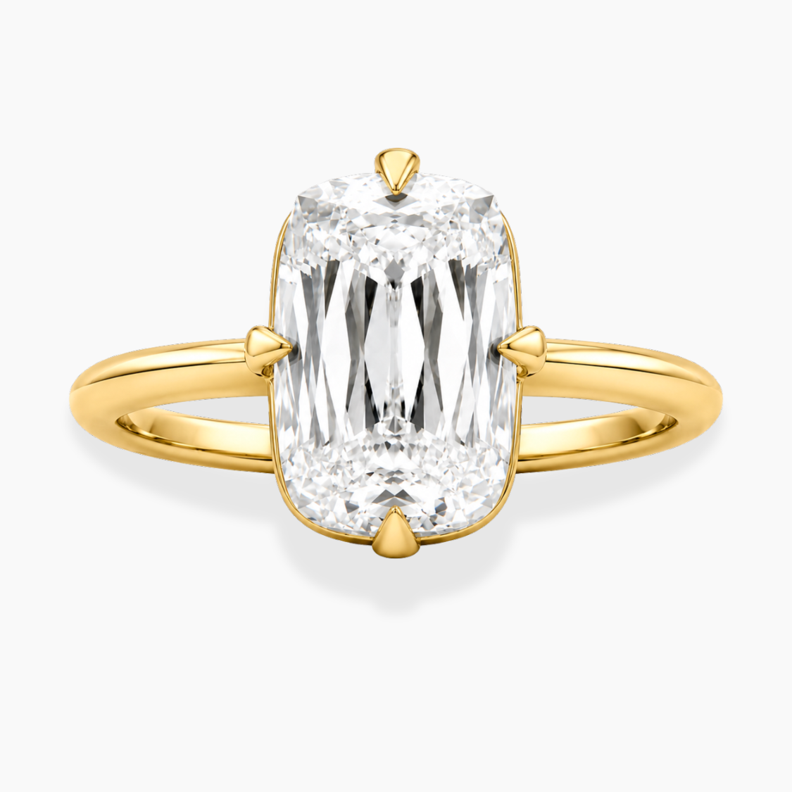 Margot Solitaire Antique Cushion Lab Grown Diamond Engagement Ring  in 18K Gold