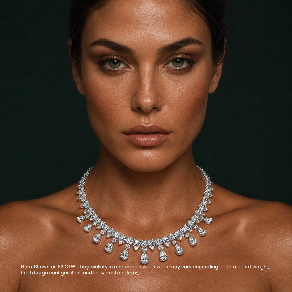 Vivienne High Jewellery Lab Diamond (42 ct | 62 ct. total ) Necklace (16 in.) 18K White Gold