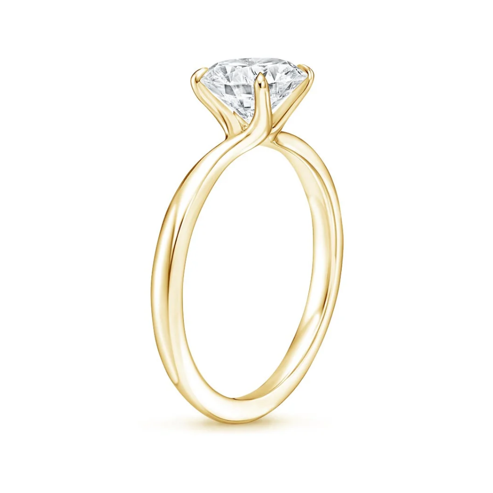 Antoinette Lab Diamond Ring Set in 18K Gold - Princess
