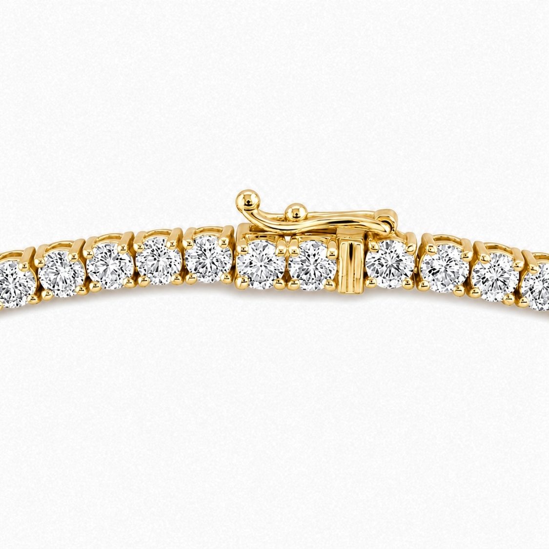 12 Carat Tennis Graduated Lab Grown Diamond Necklace 18K Gold | 4 Prongs | 16.5 in ∼ 42.5 cm