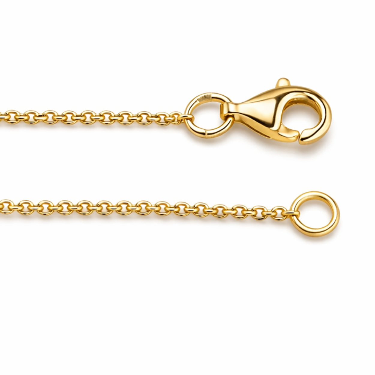 Round Floating Pendant Lab Diamond Necklace 18K Gold